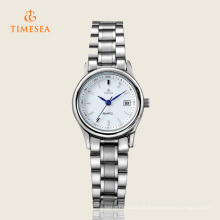 Relógio de marca de aço inoxidável de moda de quartzo para senhoras 71131
